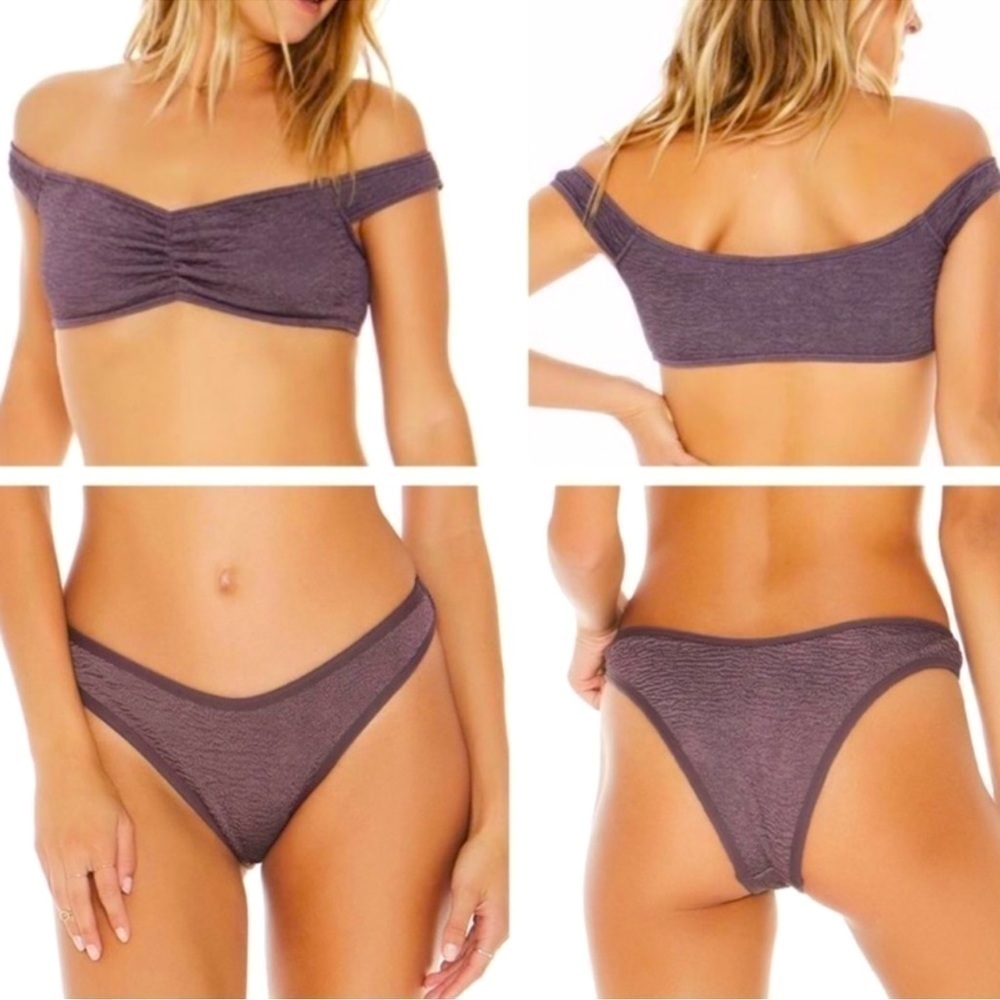 L*SPACE Pucker Up Ziggy Top & Whiplash Bottoms in Pebble L